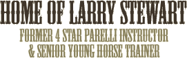 Home of Larry Stewart Former 4 Star Parelli Professional & Senior Young Horse Trainer
